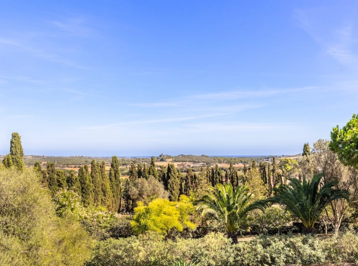 Finca with Mediterranean garden and a view near Manacor-15