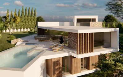 Luxuriöse neue Villa in Strandnähe