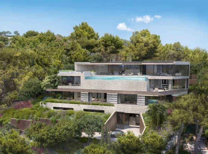 Exceptional sea-view villa now under construction in Son Vida-2