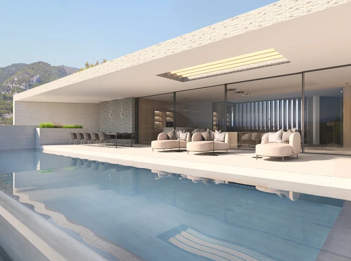 Einmalige Villa mit Meerblick jetzt im Bau in Son Vida-4