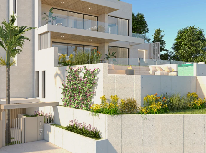 Luxury villa under construction with beautiful views in Son Vida-3
