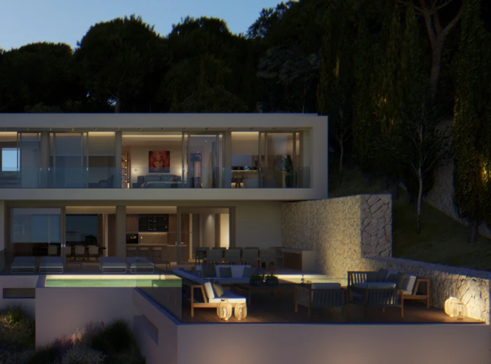 Modern luxury villa with sea views-16
