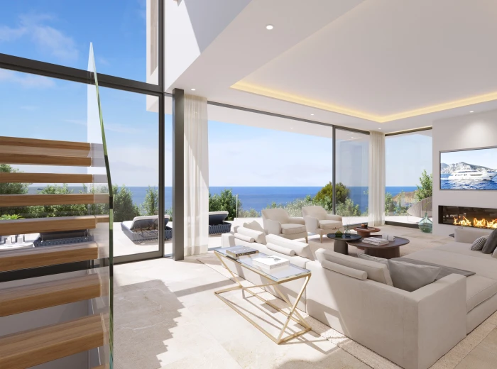 Villa de nueva construcción con vistas al mar de ensueño en Nova Santa Ponsa-4