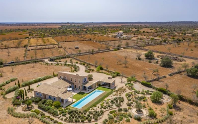 Modern natural stone finca with stunning views