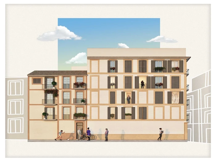 Moderne Neubauwohnung mit Parkplatz & Aufzug in Palma, Altstadt-2