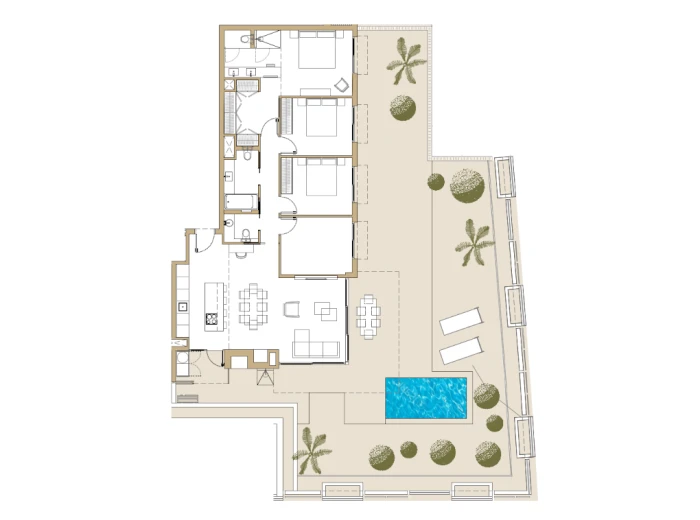 Acantos - New garden apartment with private pool-9