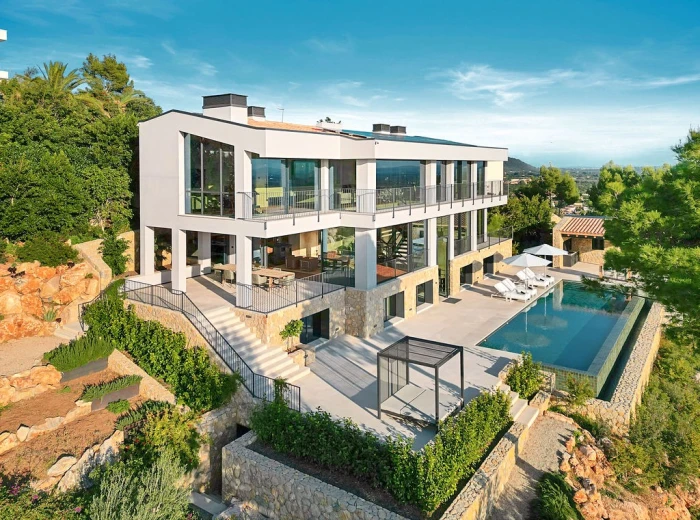 Spectacular "Bauhaus Loft Design" villa with views of the bay of Palma-3
