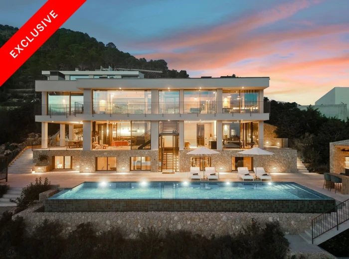 Spectacular "Bauhaus Loft Design" villa with views of the bay of Palma-1