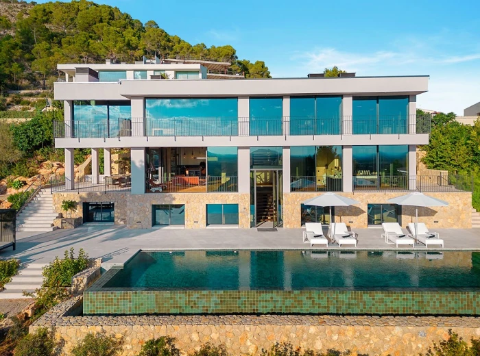 Spectacular "Bauhaus Loft Design" villa with views of the bay of Palma-31