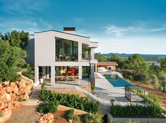 Spectacular "Bauhaus Loft Design" villa with views of the bay of Palma-33
