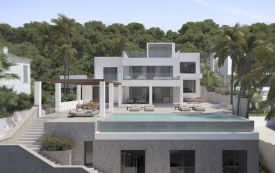 New construction luxury villa with sea view