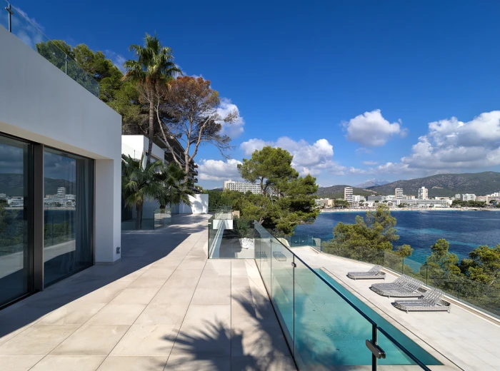 Modern seafront villa with private sea access-3