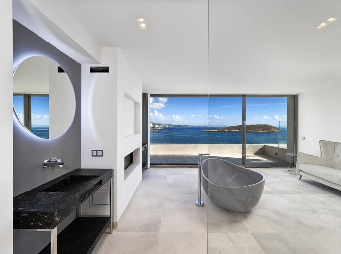 Modern seafront villa with private sea access-8