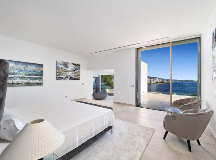 Modern seafront villa with private sea access-9