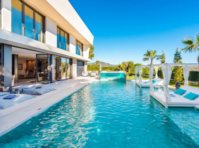 Modern family villa with beautiful views-16