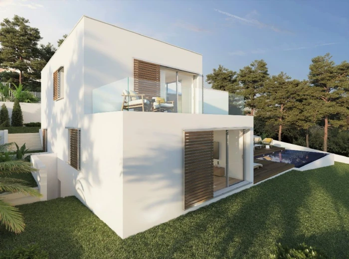 Plot with building project of a modern villa in Font de sa Cala-3