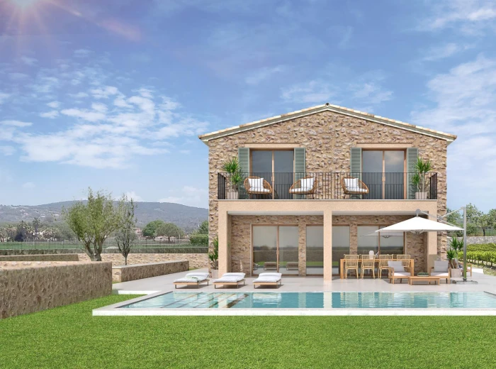 Bauprojekt luxuriöses Landhaus mit Pool · Alcudia-1