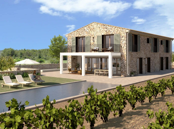 Bauprojekt luxuriöses Landhaus mit Pool · Alcudia-2