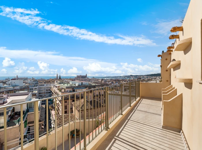 Stylishly renovated and characterful penthouse with terraces, views and lift-3