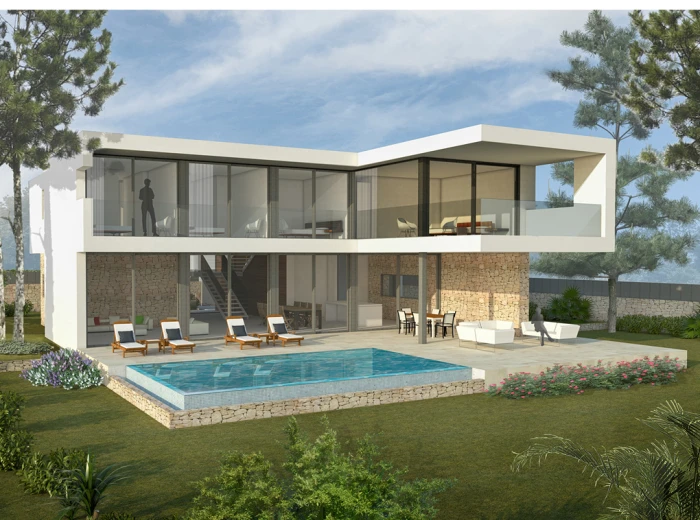 Neue moderne Villa mit Meerblick-1