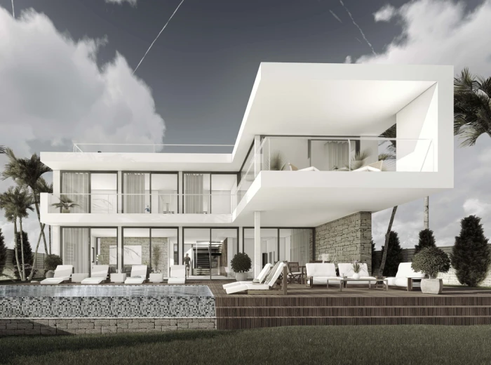 New Modern Villa with sea views-2
