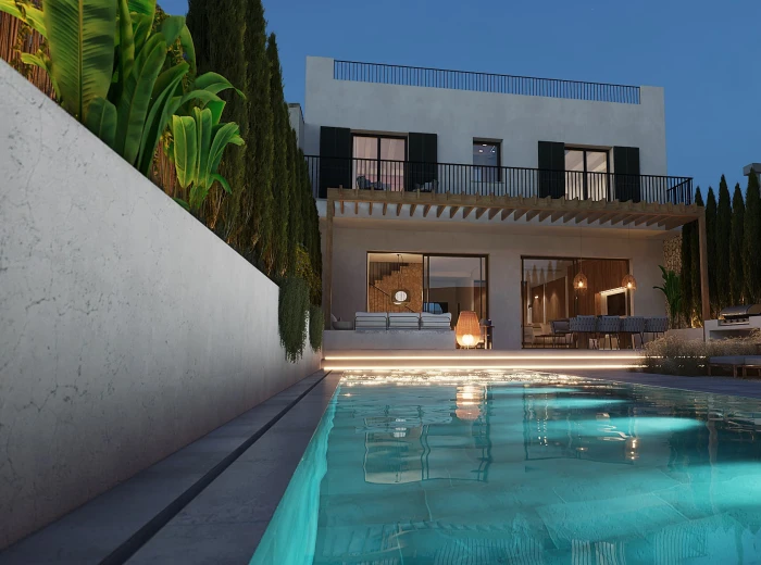 New build townhouse with roof terrace and pool-2