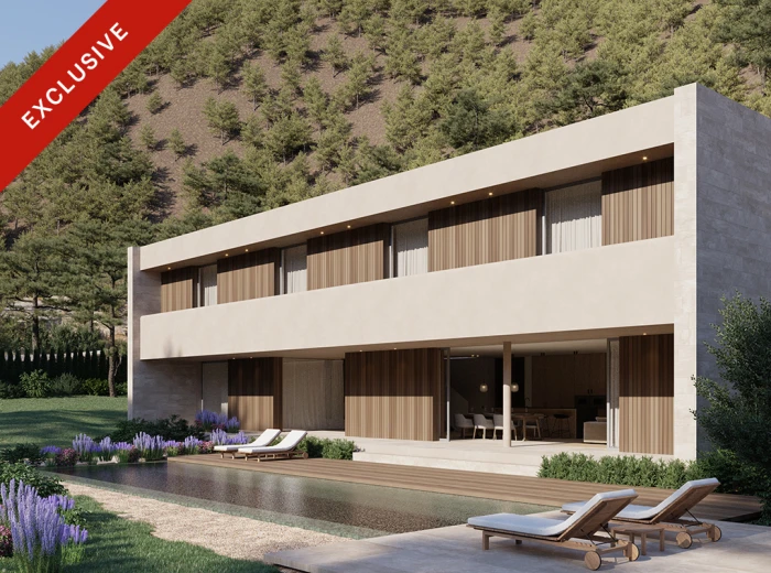 Moderne Villa im Bau mit Blick in Son Vida, Palma de Mallorca-1